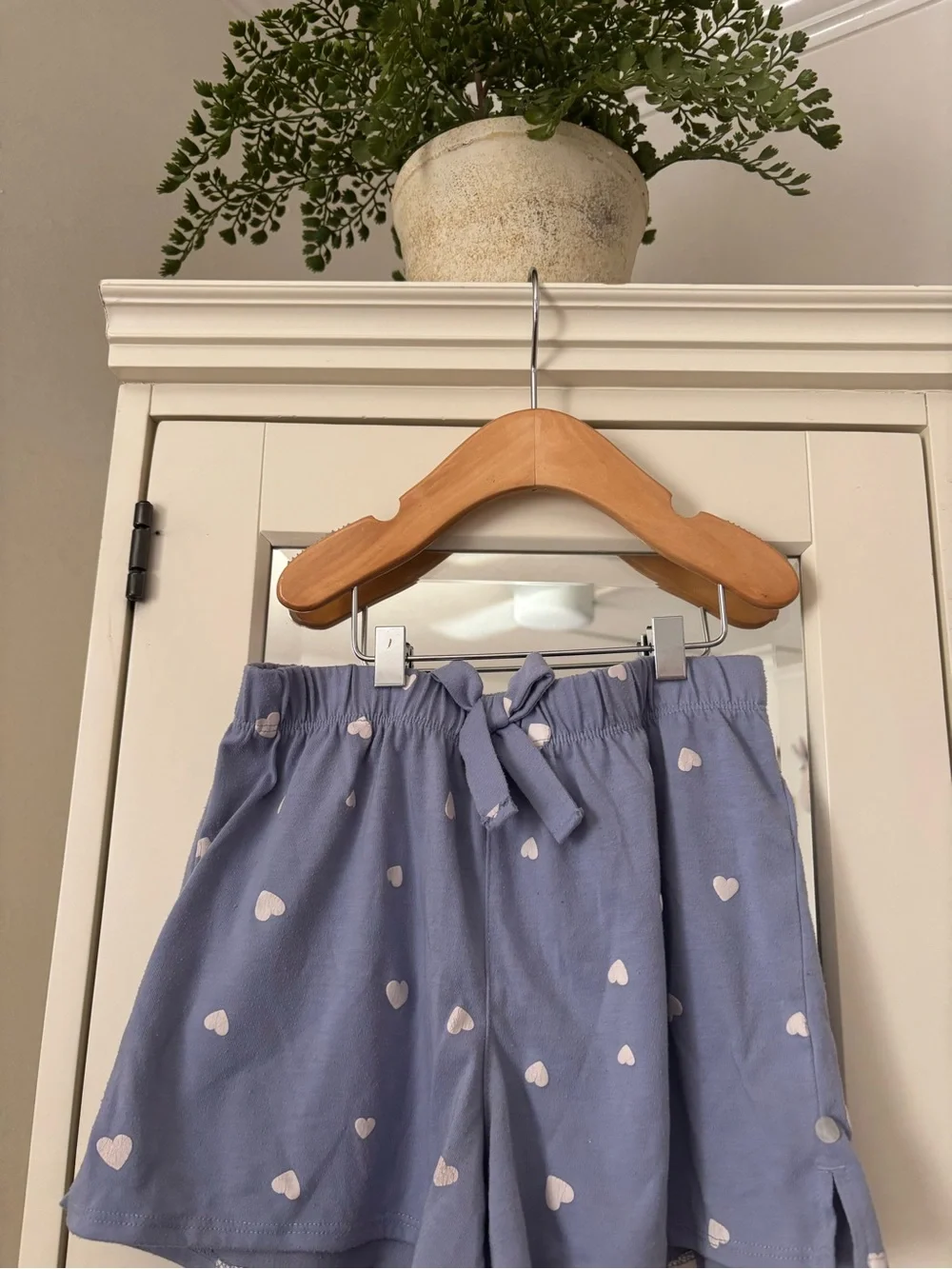 GAP Kids Purple Heart Print Sleep Shorts